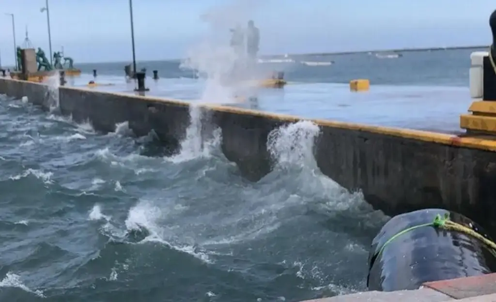 Viento del norte sigue intensificándose en Veracruz esta ha sido la