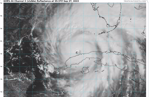 Así se ve el potente huracán Ian desde un radar y el espacio Fotos