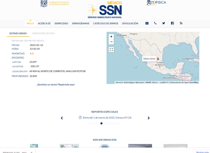 Reportan sismo de 5.2 en San Luis Potosí, "el más poderoso en su historia"
