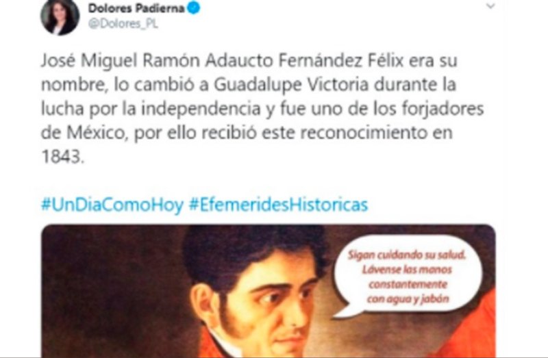 Confunde vicepresidenta de Cámara de Diputados a Guadalupe Victoria con Santa Anna