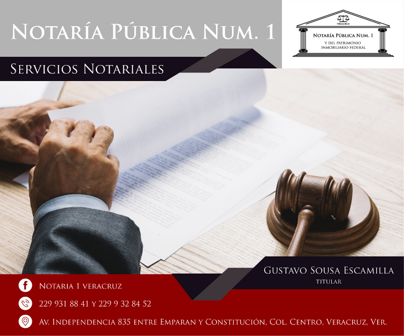 Notaría Pública Núm. 1 | Lic. Gustavo Sousa Escamilla