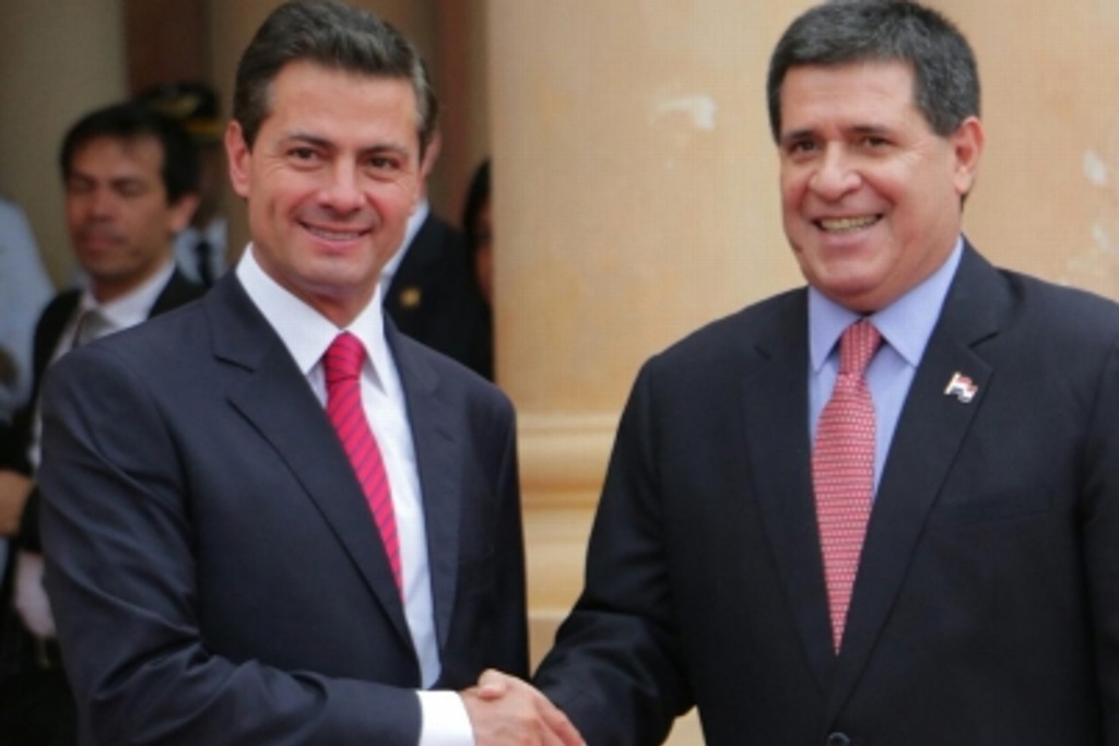 Imagen Presidente de Paraguay recibe a Peña Nieto en Palacio de los López