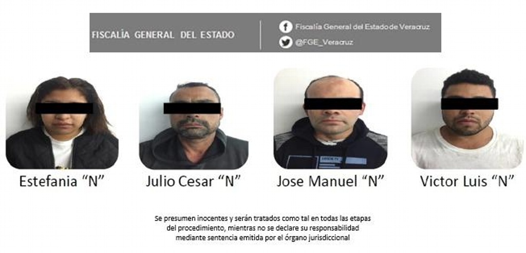 Imagen Vinculan a proceso a cuatro probables secuestradores de empresaria de Boca del Río