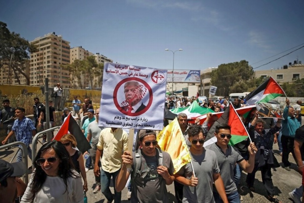 Imagen Huelga y protestas en Cisjordania por visita de Pence a Jerusalén