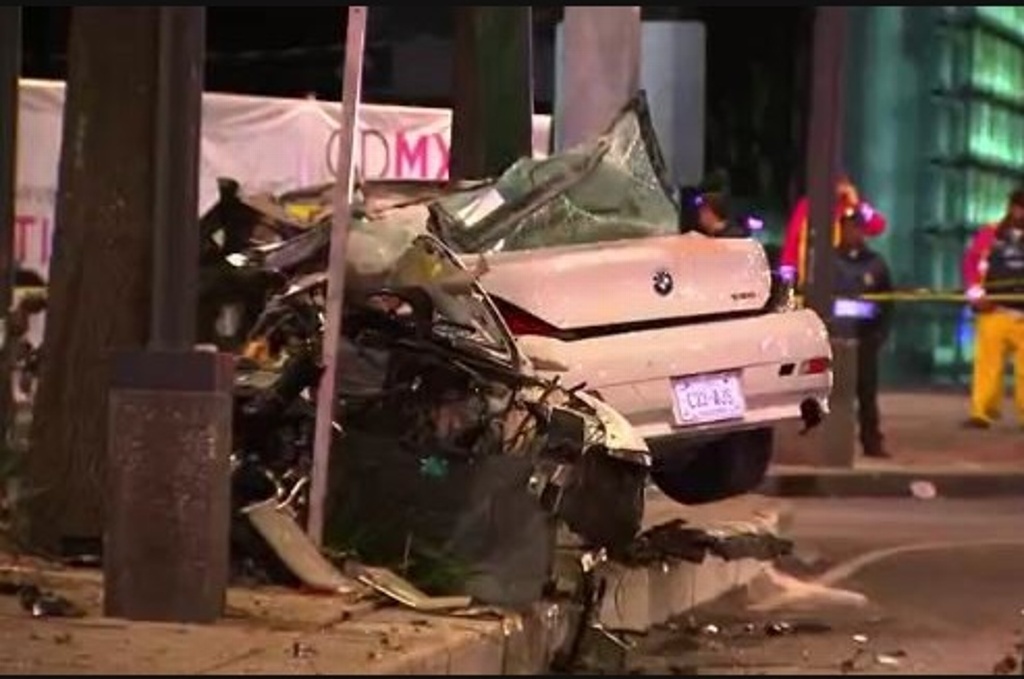 Imagen Responsabilizan de homicidio culposo a conductor de BMW que chocó en Reforma