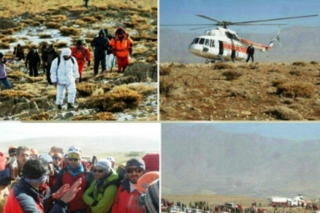 Imagen Clima dificulta el rescate de los cuerpos de pasajeros de avión estrellado en Irán