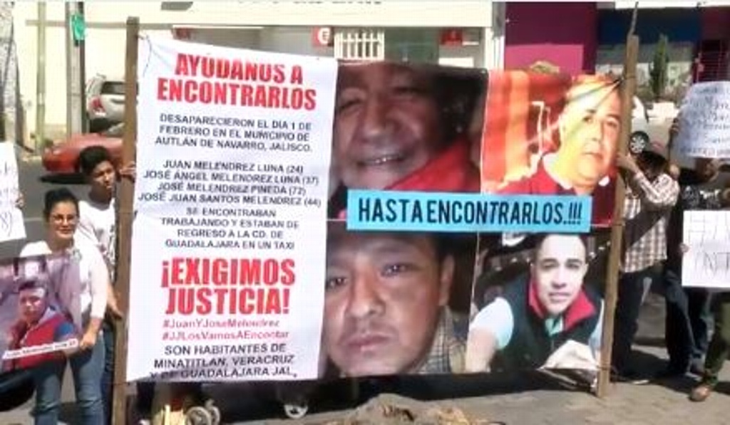 Imagen Se cumplen 22 días de la desaparición de cuatro veracruzanos en Jalisco