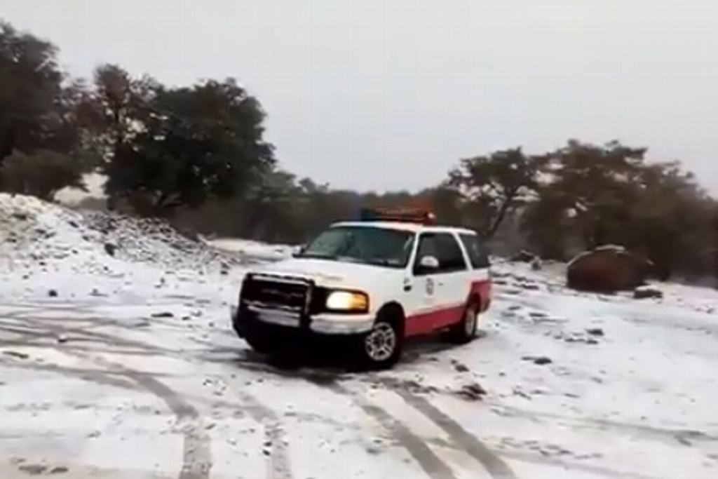 Imagen Registran caída de nieve en Cananea y Nogales, Sonora