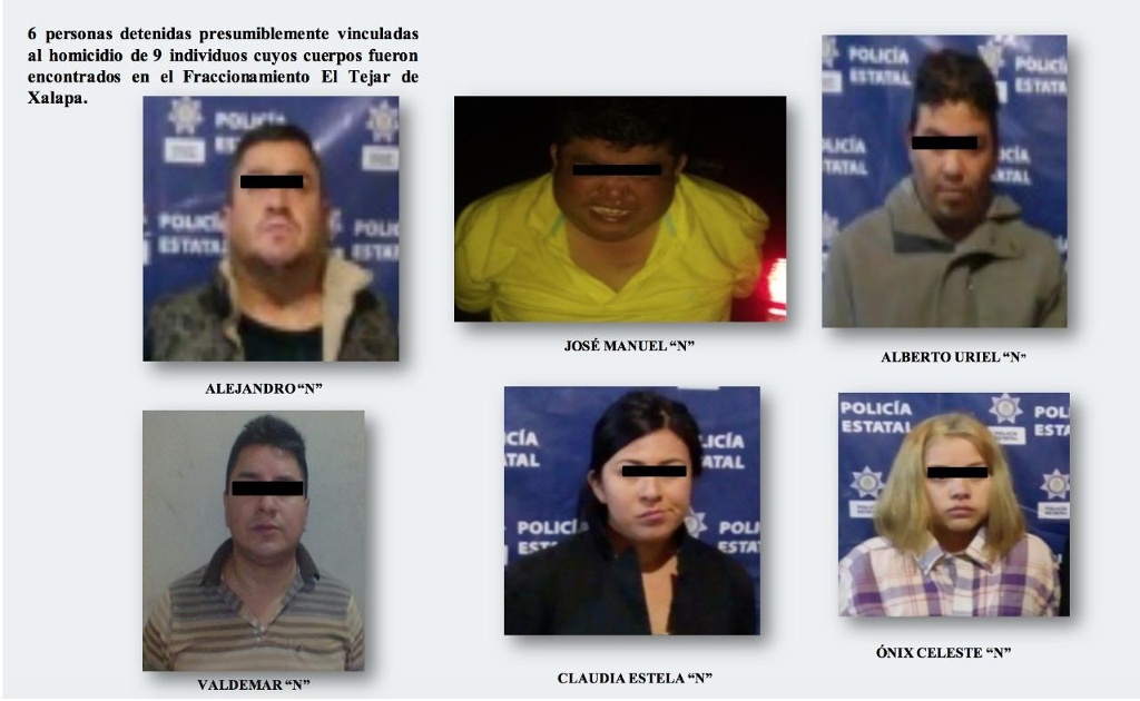 Imagen Detienen a seis presuntos homicidas de nueve personas halladas en Xalapa