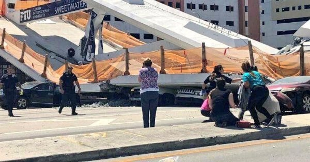 Imagen Identifican a cuatro víctimas del desplome de puente peatonal en Miami