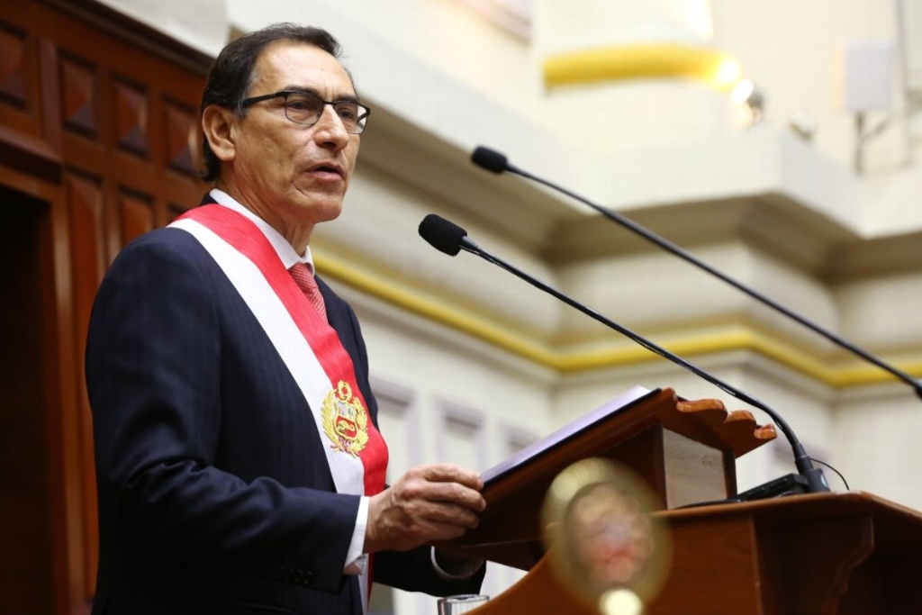 Imagen Promete Vizcarra luchar contra la corrupción en Perú