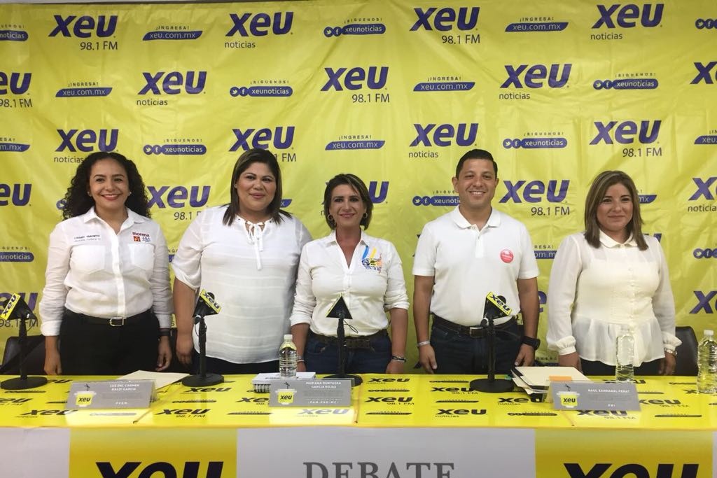 Imagen Así debatieron en XEU candidatos a diputados federales Distrito XII (+video)