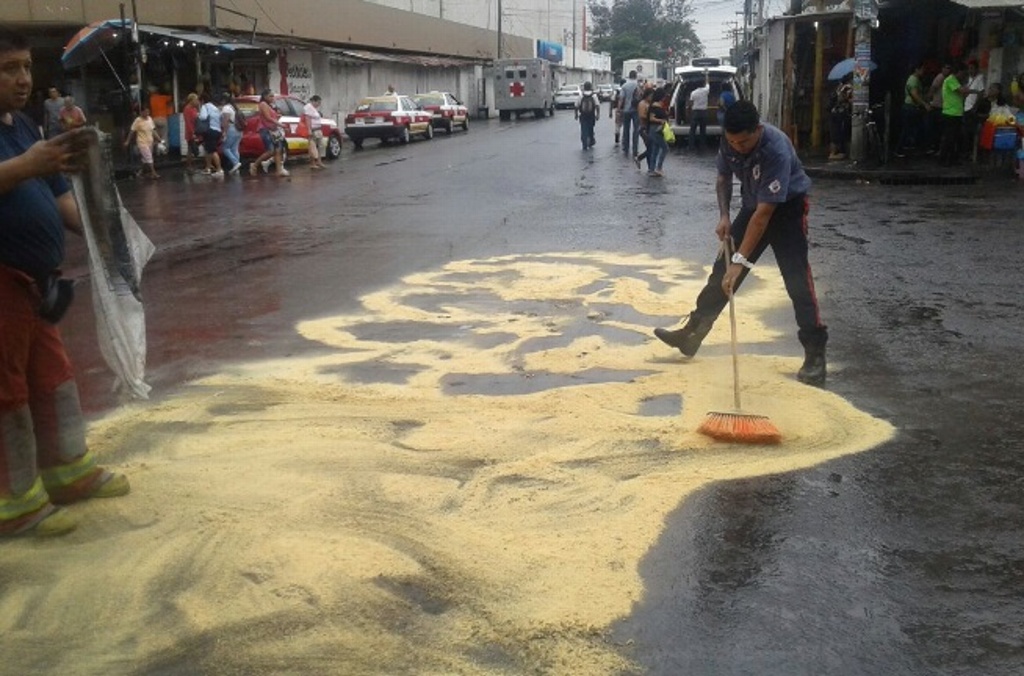Imagen Derrame de aceite en el centro de Veracruz
