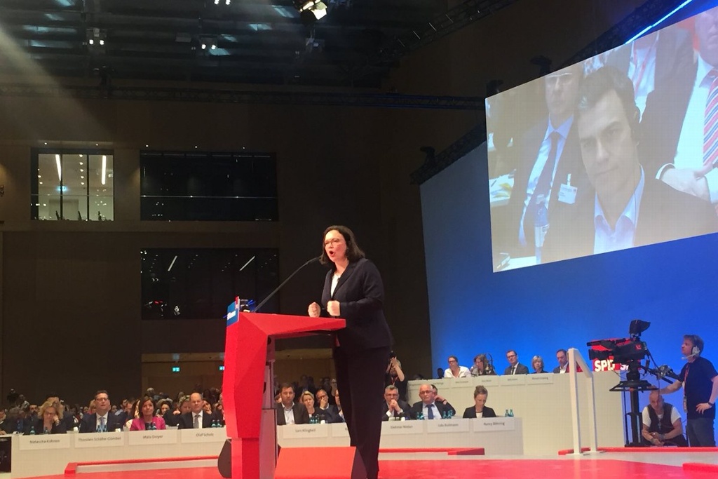 Imagen Andrea Nahles es elegida como presidenta del Partido Socialdemócrata alemán 