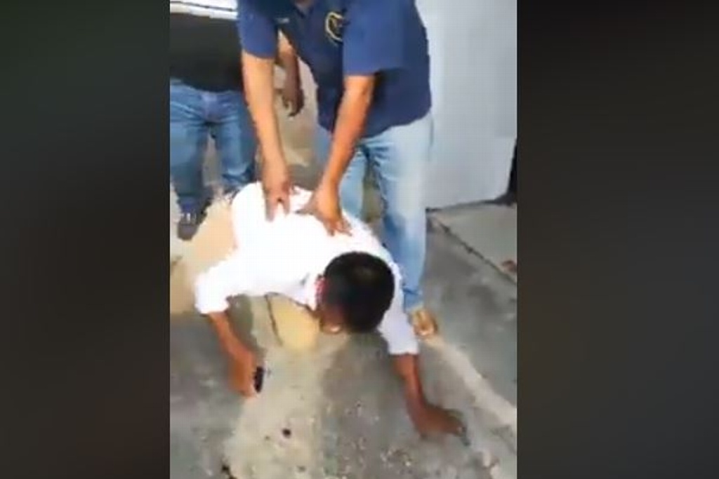 Imagen Dan golpiza a hombre por manosear a mujer en el sur de Veracruz (+video)