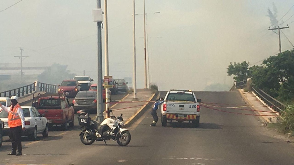 Imagen Cierre en carretera Medellín-Veracruz por incendio