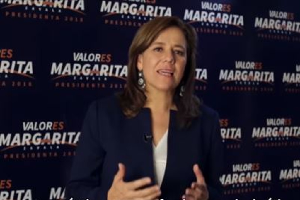 Imagen No declino en favor de ningún candidato ni he negociado: Margarita Zavala