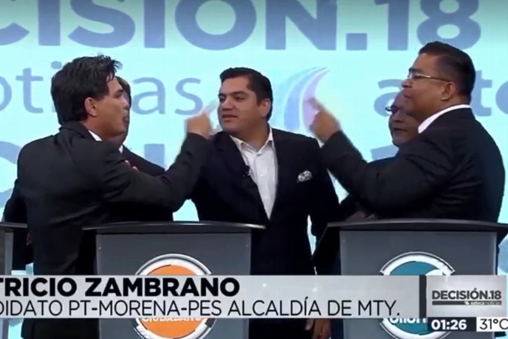 Imagen 'Pato' Zambrano amenaza a candidato en debate (+video)