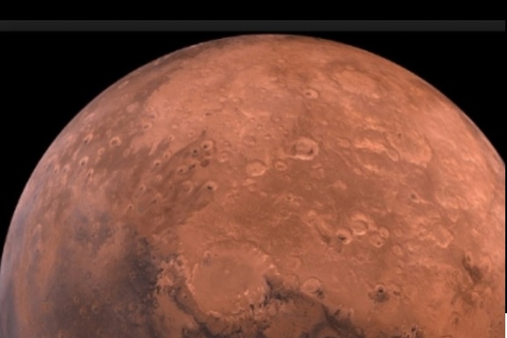 Imagen Revela NASA nueva fotografía de cráter en Marte
