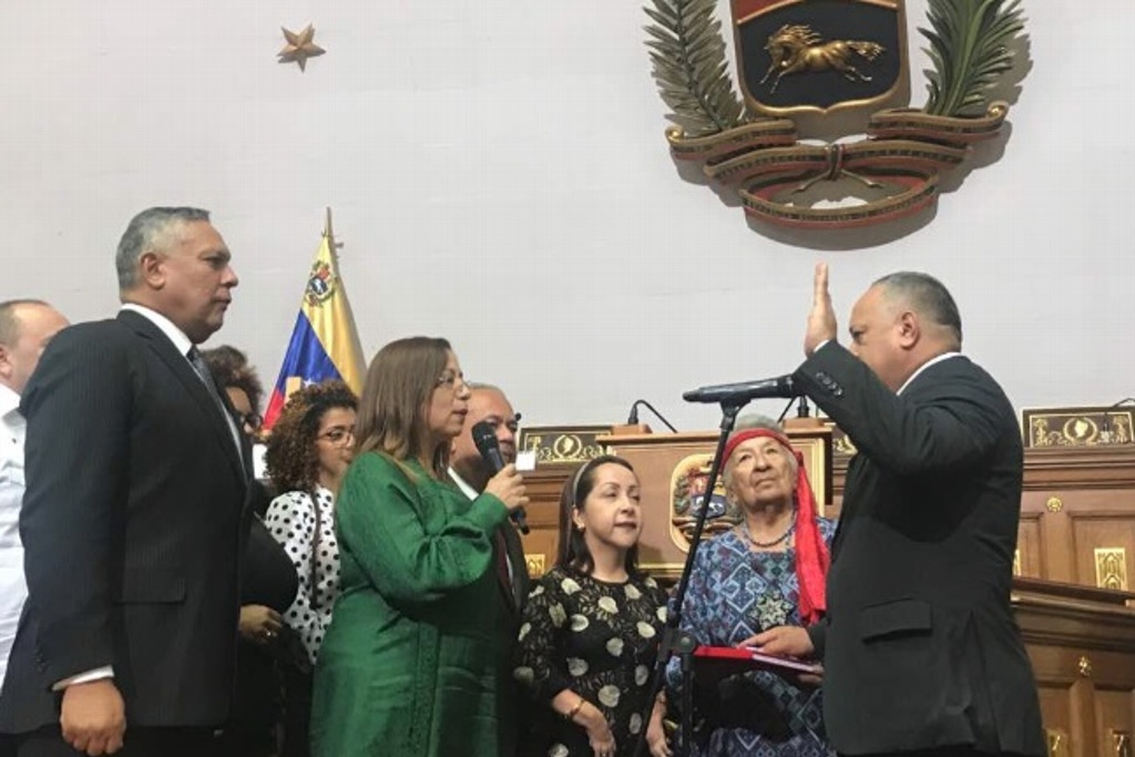 Imagen Juramenta Diosdado Cabello como presidente de Asamble Nacional Constituyente de Venezuela