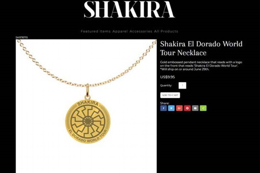 Imagen Acusan a Shakira de vender artículos nazis