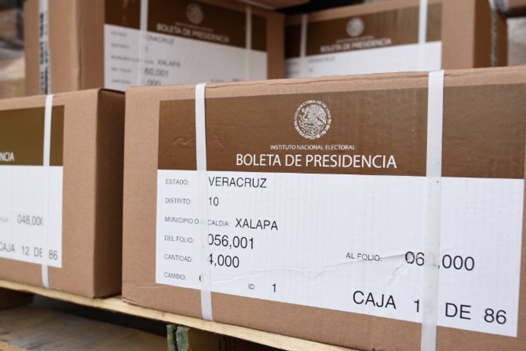 Imagen Ya fueron entregadas el 100 por ciento de boletas electorales en Veracruz: INE