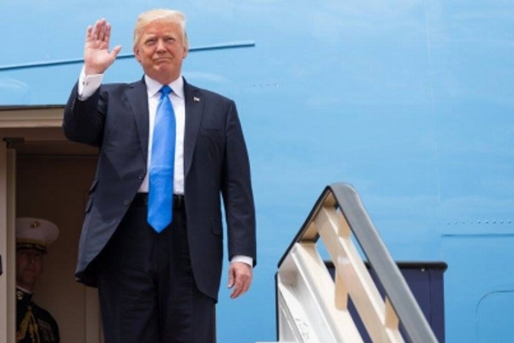 Imagen Llega Trump a Bruselas para participar en cumbre de la OTAN