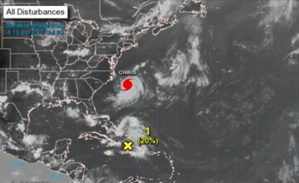 Imagen 'Chris' se convierte en huracán en océano Atlántico