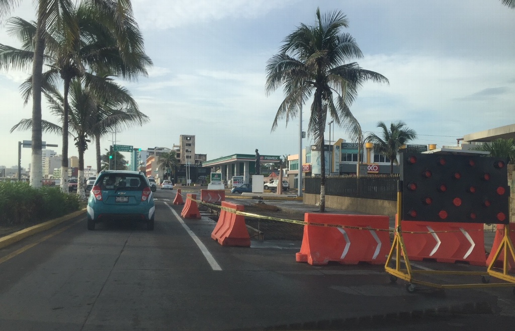 Imagen Reducción de carriles en boulevard Ávila Camacho en Veracruz; ubique las zonas 