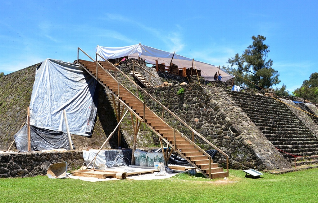 Imagen Hallan templo dentro de pirámide de Teopanzolco descubierto tras sismo (+Fotos)
