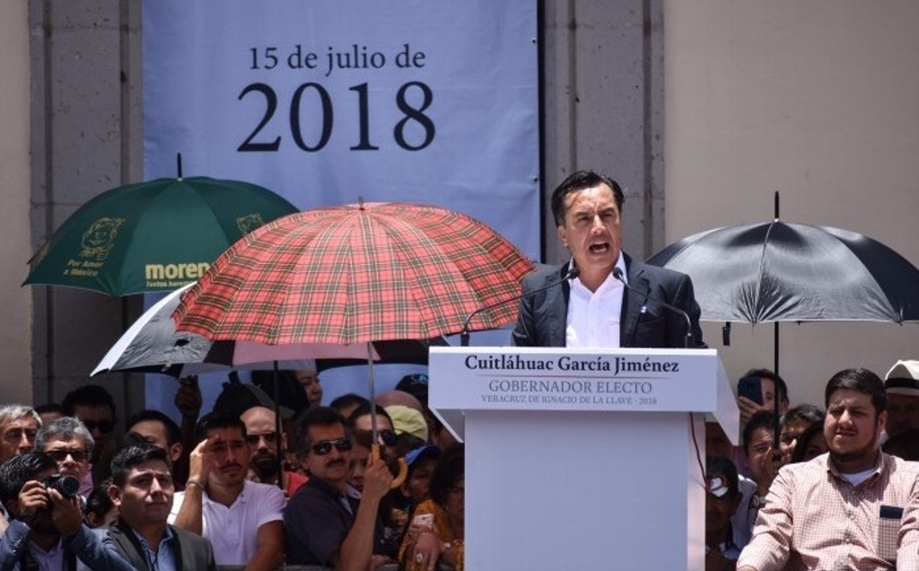 Imagen Cuitláhuac García pide que próxima Legislatura designe al fiscal anticorrupción y magistrados