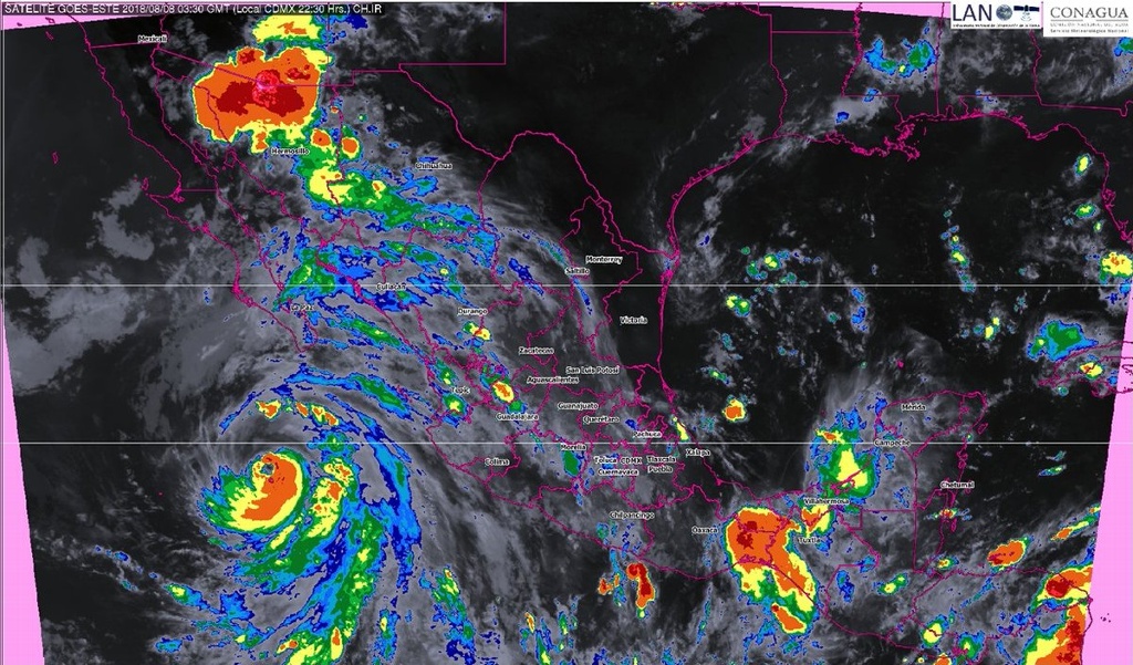 Imagen Efecto ‘Fujiwhara' no se dio entre huracán John e Ileana: Meteorólogo 