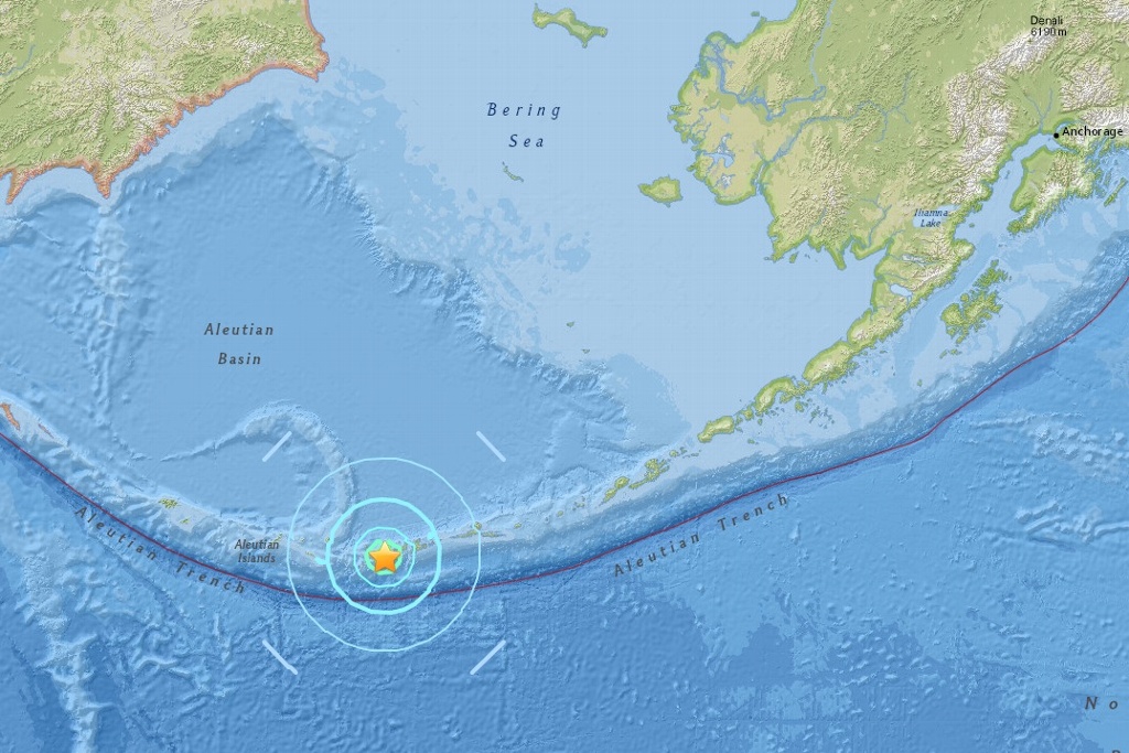 Imagen Reportan sismo de magnitud 6.6 al suroeste de Alaska, EU