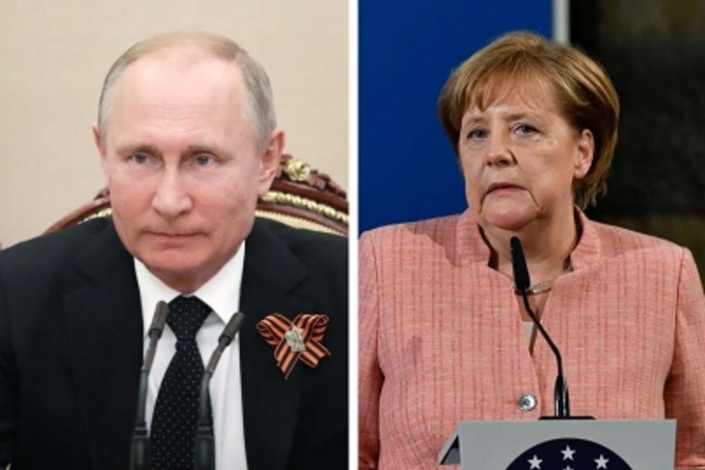 Imagen Merkel y Putin respaldan mantener pacto nuclear con Irán