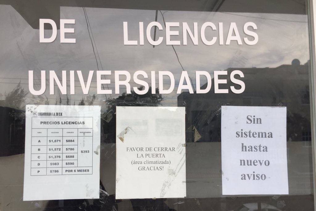 Imagen Continúan sin servicio los módulos de licencias en Veracruz
