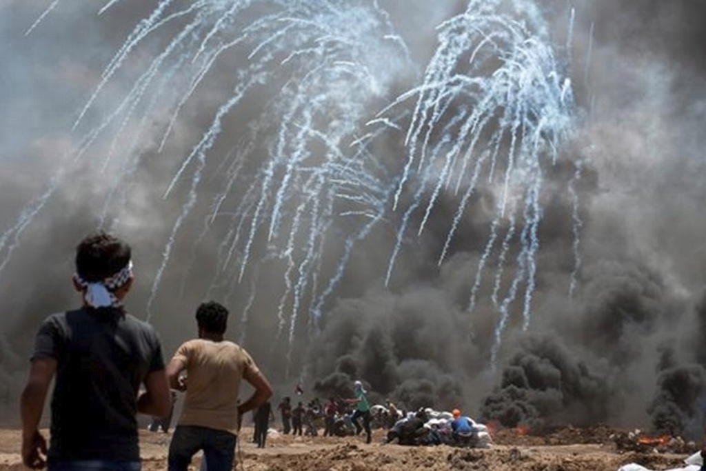 Imagen Un muerto y más de 300 heridos deja protestas palestinas en Gaza