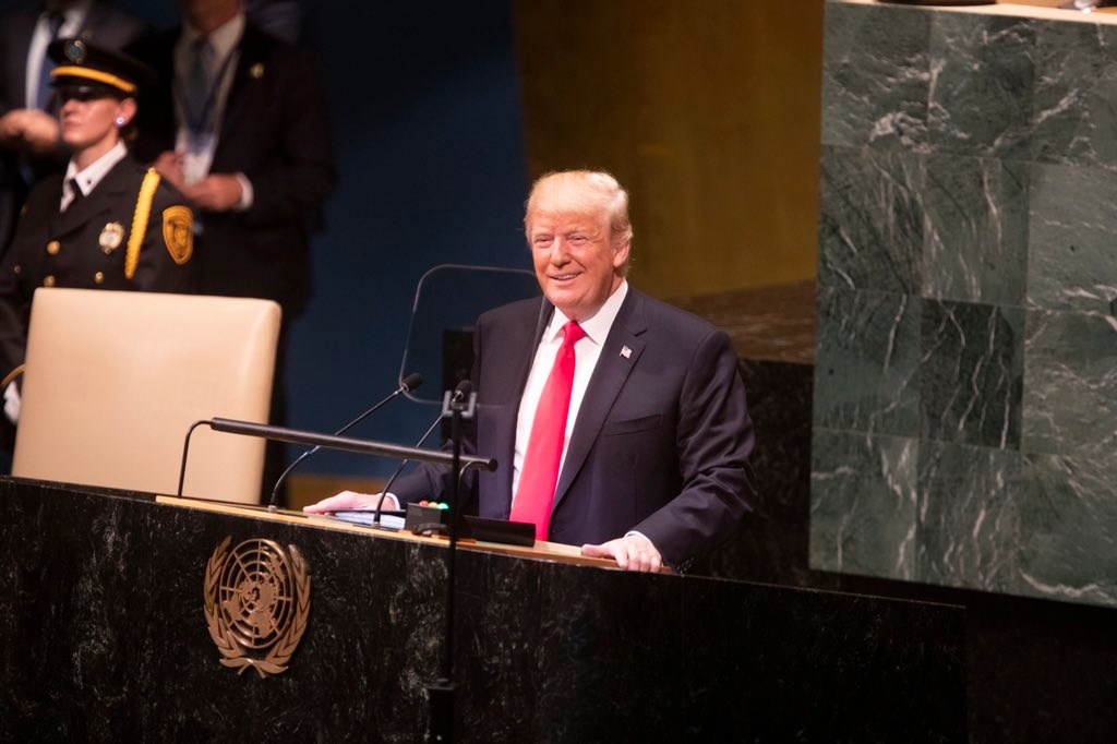 Imagen Se ríen de Donald Trump durante su discurso en la ONU (+video)