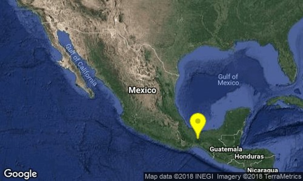 Imagen Reportan sismo al suroeste de Las Choapas, Veracruz