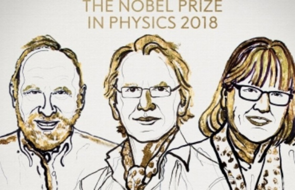 Imagen Nobel de Física para Ashkin, Mourou y Strickland por la física láser