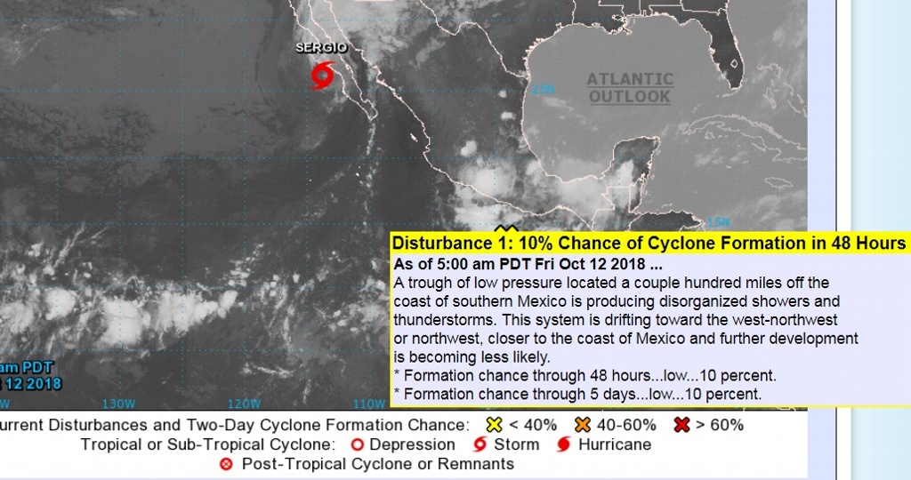 Imagen Avanza posible ciclón frente a Guerrero y Oaxaca; favorece lluvias en sur y sureste del país