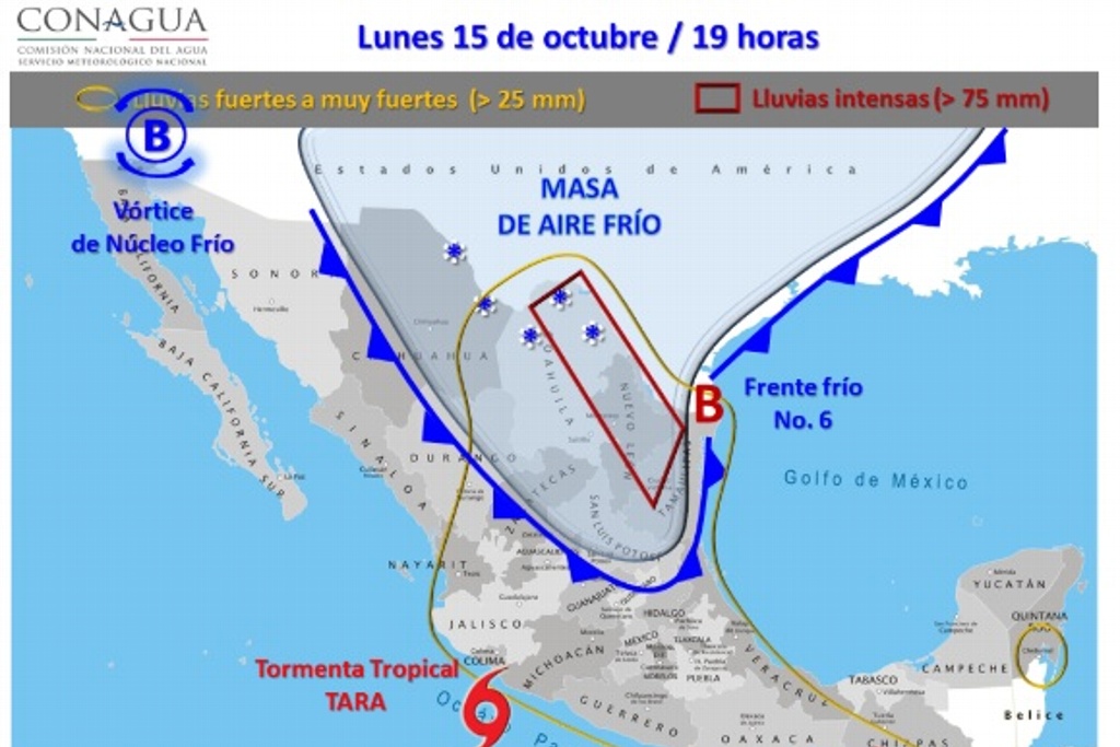 Imagen Persiste pronóstico de norte prolongado y lluvias en Veracruz; atentos al nivel de ríos 