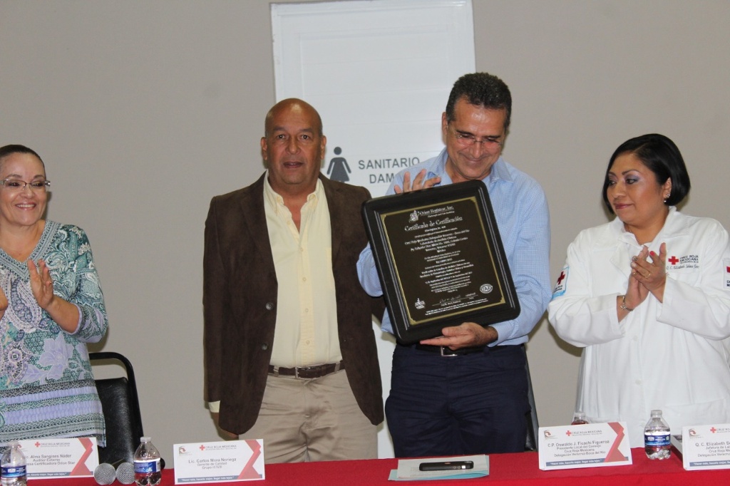 Imagen Cruz Roja Veracruz recibe certificación de calidad