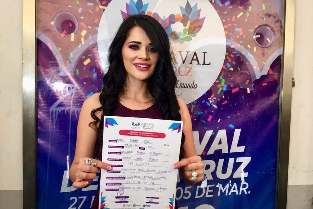 Imagen Se registra María Debernardi por segundo año consecutivo como candidata a Reina del Carnaval Veracruz 2019