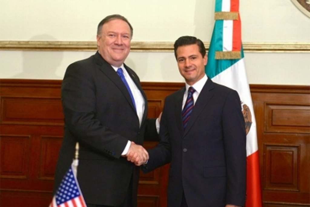 Imagen Se reúne Mike Pompeo con el presidente Peña Nieto en Los Pinos 