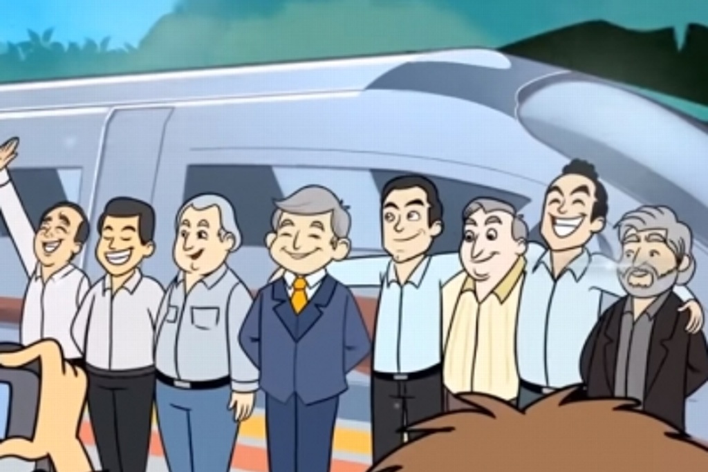 Imagen Lanza equipo de López Obrador caricatura para promover el Tren Maya