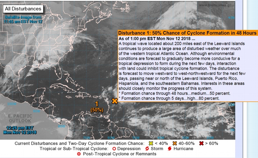 Imagen Onda tropical amenaza con convertirse en tormenta Patty en el Atlántico