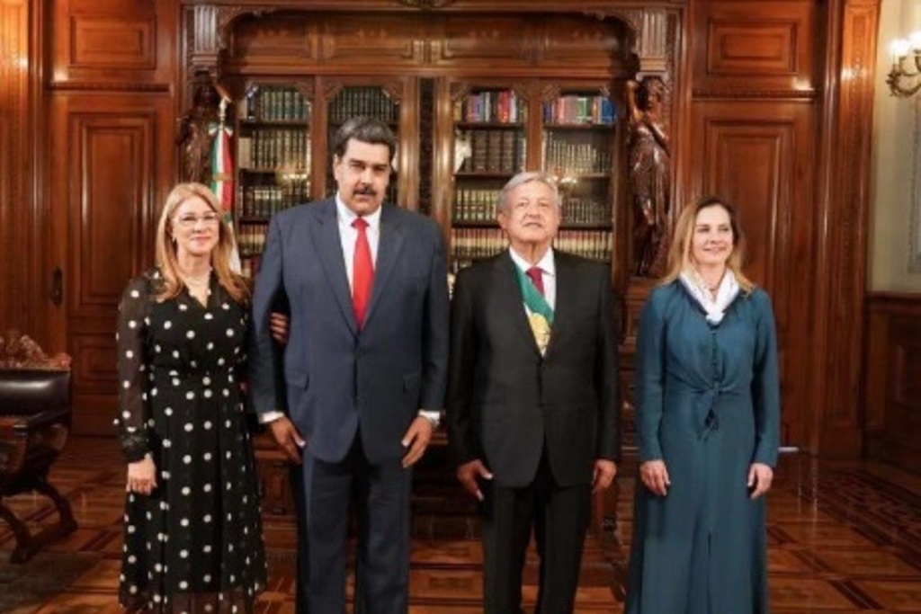 Imagen Presume Maduro encuentro con AMLO en Palacio Nacional (+Videos)