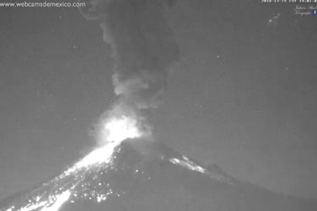 Imagen Se registra explosión en el Popocatépetl; activan alerta amarilla 