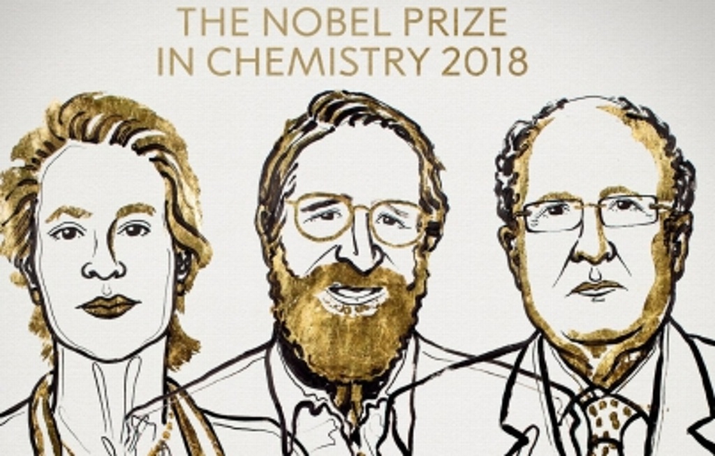 Imagen Nobel 2018 reconoció trabajos en combate a cáncer y evolución de enzimas