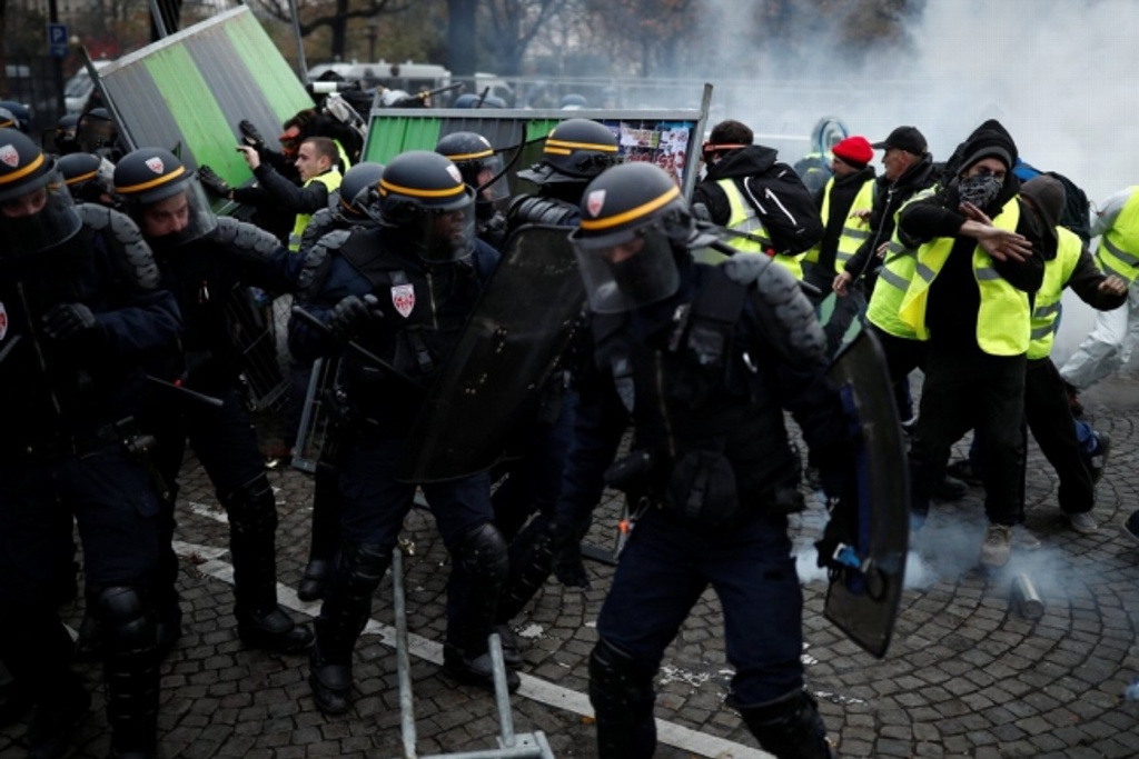 Imagen Manifestante pierde mano por explosión de granada en marcha de “chalecos amarillos